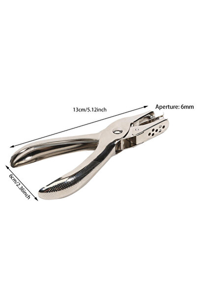 Choice 6mm Single Hole Puncher Metal 3mm/6mm Pore Diameter Punch Pliers Hand Paper Scrapbooking Punches Pun