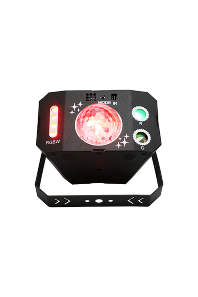 Choice مصباح LED صغير أسود اللون، كرة سحرية بسبعة عيون، يعمل بالليزر، بنمط إضاءة 128، 5 فولت، مناسب للتخييم والمشي لمسافات طويلة، ديكور