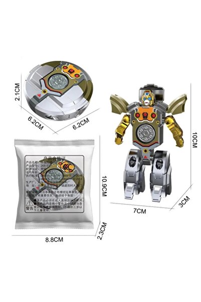 Choice قطعة واحدة فضية جديدة، لعبة روبوت دوارة 360 درجة، تعمل بتقنية الجيروسك...