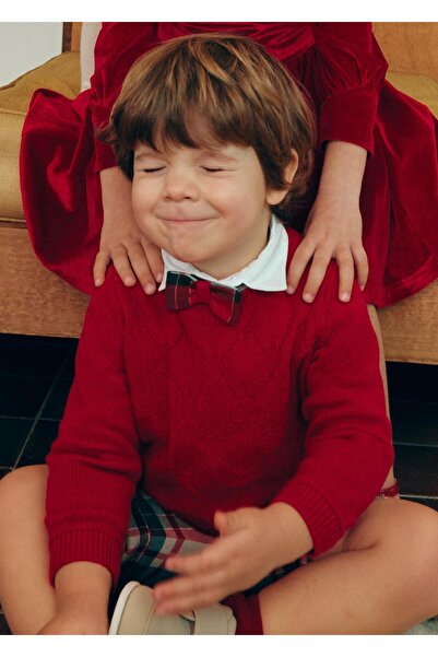 Abel & Lula Mayoral Abel&Lula Baby Boy Sweater Red