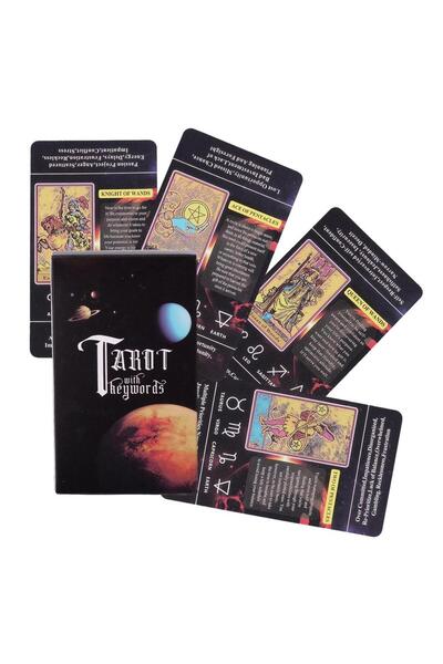 Choice ٤٨٢ بطاقة تاروت للمبتدئين مع معانيها، ٧٨ بطاقة بحجم الجيب، مجموعة تعلي...