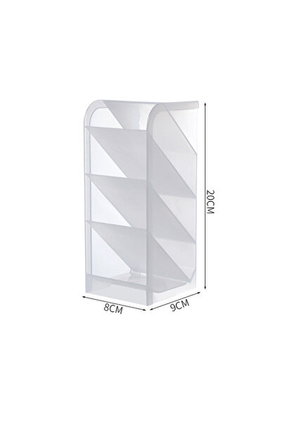 Choice1 3 Matte Transparent Plastic Pen Holder With Large Capacity For Studen...