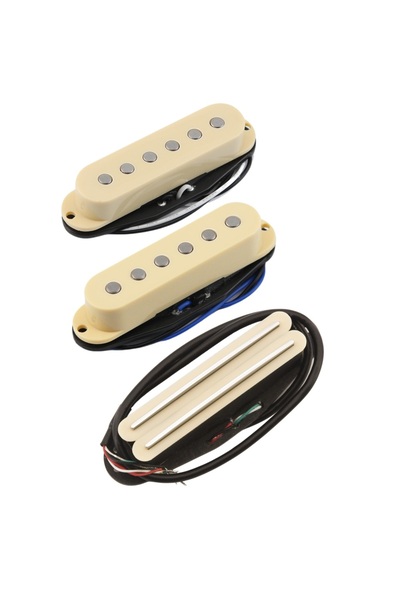 Choice FLEOR Electric Guitar Pickups Set Alnico 5 Single Coil + Hot Dual Rail...