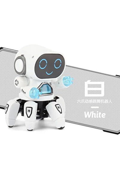 Choice روبوت أبيض بستة مخالب، راقص وموسيقي، ألعاب تعليمية مبكرة للأطفال، روبو...