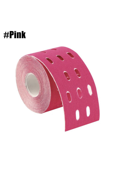 Choice شريط لاصق علاجي مقاوم للماء من القطن، وردي اللون، مزود بفتحات للتثبيت،...