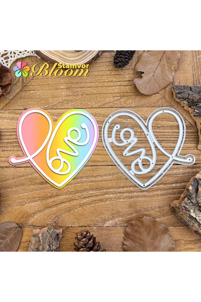 Choice قوالب تقطيع معدنية أصلية رائعة تحمل عنوان "حب" (LOVE) لتزيين سجلات القصاصات والنقش.