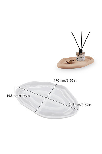 Choice قالب سيليكون بيضاوي إبداعي غير منتظم على شكل سحابة، صينية تخزين مجوهرا...