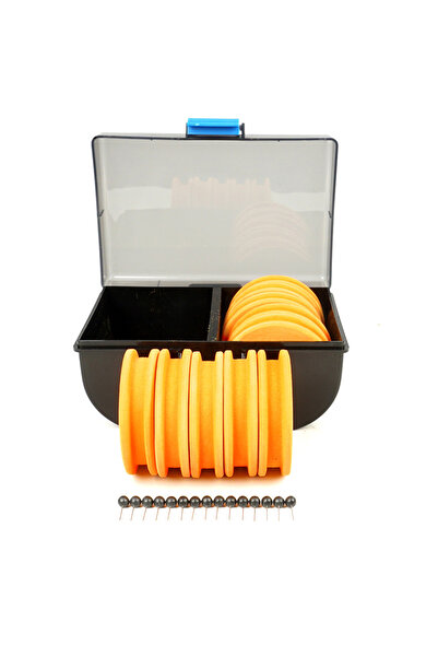 HIRISI W300-2 10pcs EVA Foam Fishing Line Winder Set Orange Rig Spool for Car...
