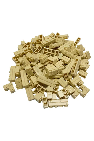 Choice3 مجموعة من 120 قطعة من الطوب الجداري البيج، قطع صغيرة لبناء نماذج مدن ...