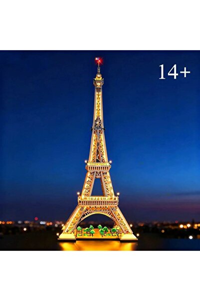 choice2 طقم إضاءة LED بألوان دافئة، برج إيفل 10307، باريس، مبنى المدينة المعم...