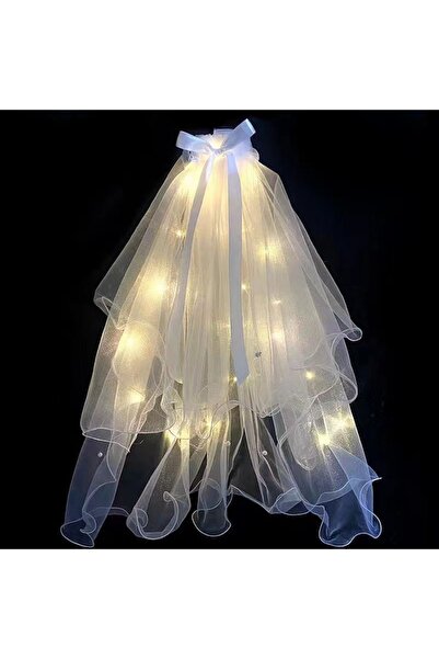 Choice3 طرحة زفاف مزينة بإضاءة LED مع لآلئ/تيجان، طرحة زفاف مزينة بإكسسوارات ...