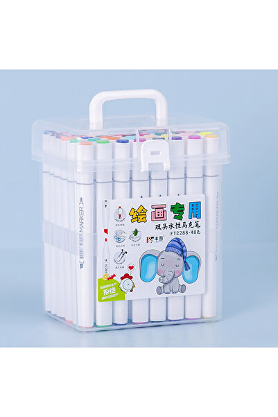 Choice أقلام تحديد مائية بـ 48 لونًا قابلة للغسل وتتميز بألوانها الزاهية، وهي...