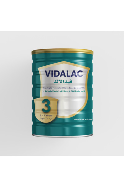vidalac فيدالاك حليب مرحلة النمو رقم 3 - 3: GROWING UP FORMULA