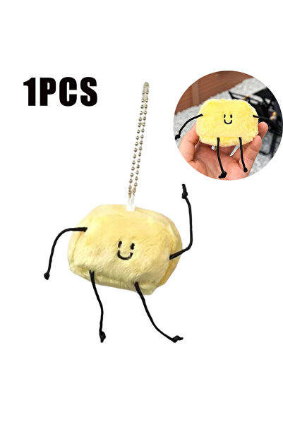 Choice4 قطعة واحدة من دمية زبدة صغيرة لطيفة، لعبة قطيفة، سلسلة مفاتيح، قلادة ...