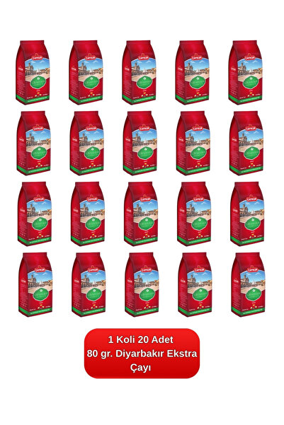 Çaykur Diyarbakır Ekstra Çay 80 gr. 20'li Koli