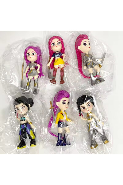 BANDAI مجموعة جديدة من 6 قطع من دمى شخصيات ديفل هانتر الكورية (HUNTR/X) رومي ...