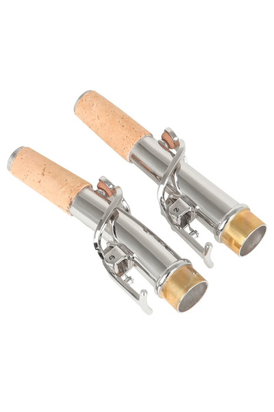 Choice قطعتان من رقبة الساكسفون الفضية، ساكسفون سوبرانو، رقبة مستقيمة، قطر فت...