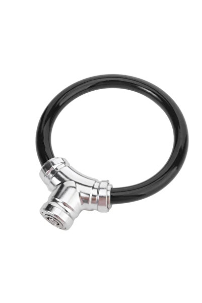 Choice قفل حلقي سميك محمول للدراجات الجبلية، مصنوع من مواد سوداء، مضاد للسرقة (يتضمن مفتاحين).