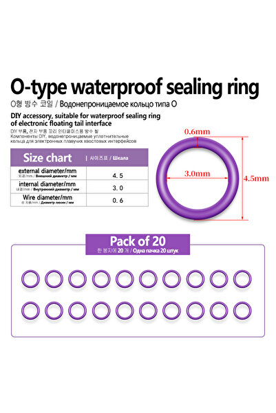 Choice 20 قطعة من رؤوس عوامات صيد مقاومة للماء، حلقات عوامات إلكترونية مضيئة، ملحقات عوامات صيد يمكنك تركيبها بنفسك