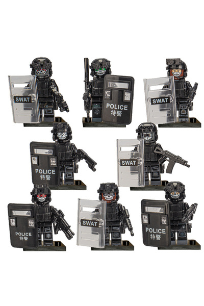 Choice مع قاعدة 1. دمية بشرية من مكعبات البناء، لعبة تجميع رقمية، لعبة زاحفة تعليمية للأطفال