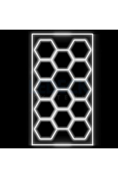 NAVI-ABC Lampă modulară LED hexagonală – 14 module 484 x 243 CM