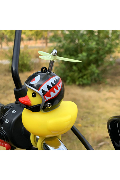 Choice Shark Yellow Duck Motor Riding Cycling Ornament Bicycle Car Decoration...