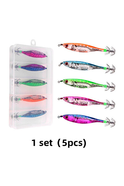 Choice طعم حبار متعدد الألوان مضيء، قطعتان، 10.5 سم، 9.5 غرام، طعم صناعي على ...