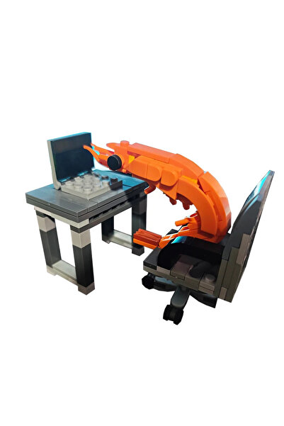 Miniso MvV-A-NO BOX Building block shrimp model figurines, puzzle assembly, b...