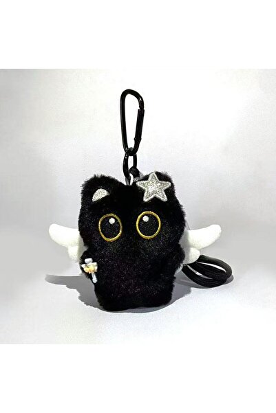 Choice سلسلة مفاتيح 06 لعبة قطة سوداء لطيفة، سلسلة مفاتيح على شكل قطة كرتونية...