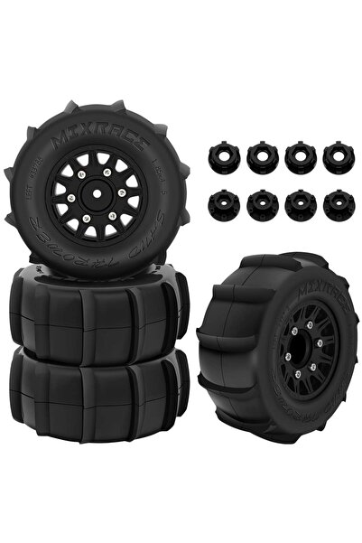 Choice إطارات GLOBACT سوداء بمقياس 1/10 للسيارات التي تعمل بالتحكم عن بعد، عج...