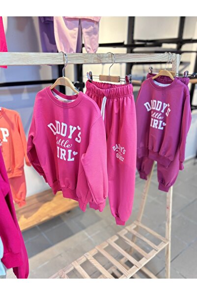 ciklet kids طقم ملابس علوية وسفلية من القماش موسمي للفتيات