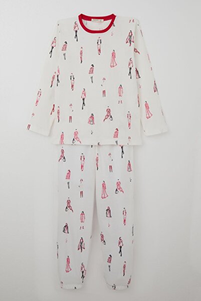 Breeze Σετ Πυτζάμες για κορίτσια Catwalk Dream Fashion Girls 9-12 ετών, εκρού