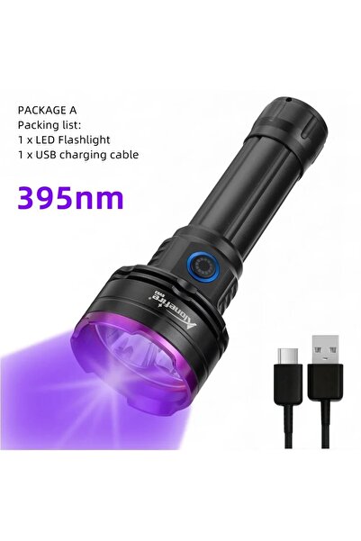 Choice عبوة من قطعتين: مصباح يدوي بالأشعة فوق البنفسجية من كونفوي باور، بقوة 30 واط، يعمل بالأشعة فوق البنفسجية، بطول موجي 365 نانومتر/395 نانومتر.