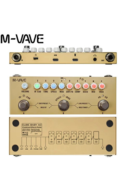 Choice M-VAVE Cube BABY AC Pro Processor，48kHz USB-C Interface& DAW Sync + Hi...
