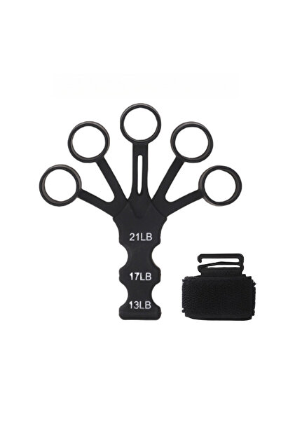 Choice جهاز تدريب اليد الجديد ذو الخمسة أصابع المصنوع من السيليكون الأسود، أداة سحب المعصم، جهاز تصحيح وضعية كرة السلة، جهاز تدريب التسديد