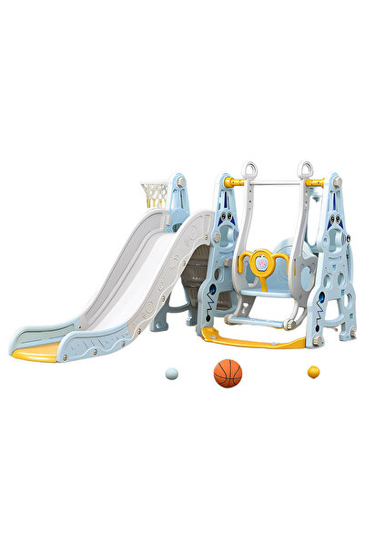 MYTS أرجوحة ومنزلقة متعددة الوظائف 4 في 1 - أزرق