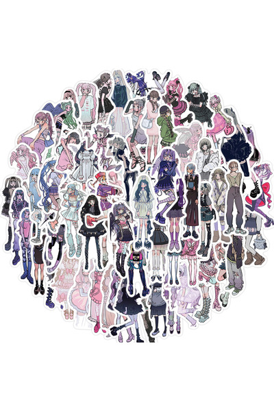 Choice 63 قطعة من ملصقات دومي جيرل لوليتا كاواي الوردية، ملصقات لتزيين أجهزة ...