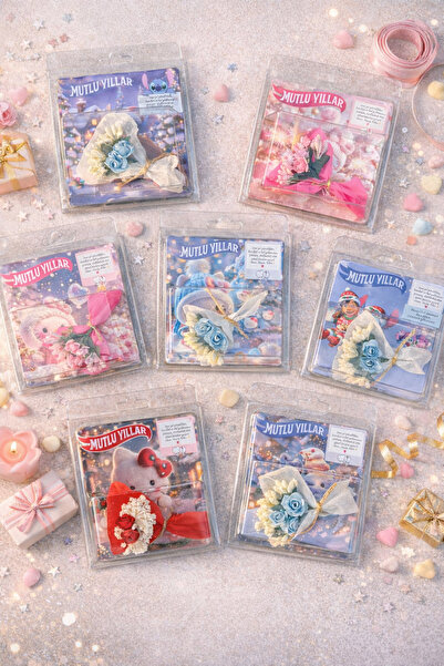 GENELEC HOT FLOWERS Mutlu Yıllar Mini Buket Çiçek Koleksiyonluk Çiçek Buketi Love Flowers Sevgiliye Hediye