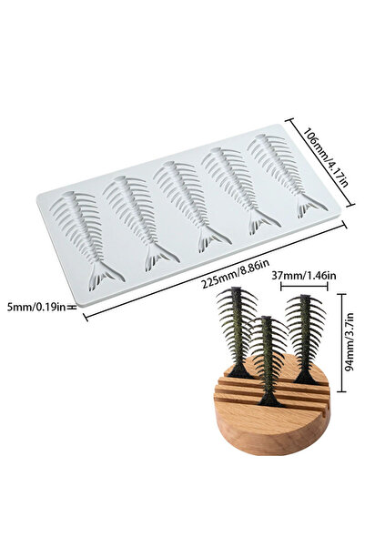 Choice only mold ﻿ Fishbone Shape Silicone Mold Lace Mat Handmade Sugarcraft Chocolate Candle Mould DIY Fre