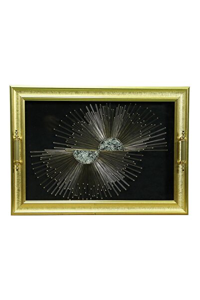 e38 EL İŞÇİLİĞİ FİLOGRAFİ TEPSİ 48x34 cm-6377