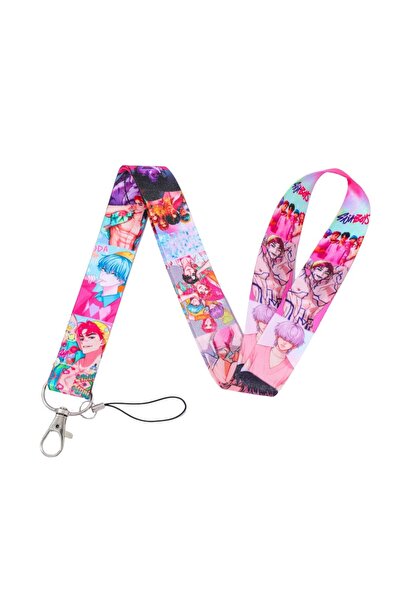 Miniso فيلم ساجا بويز، موسيقى البوب ​​الكورية، صائدو الشياطين، حبل تعليق مطبوع رسومات كرتونية، حبل تعليق للمفاتيح، حزام للرقبة