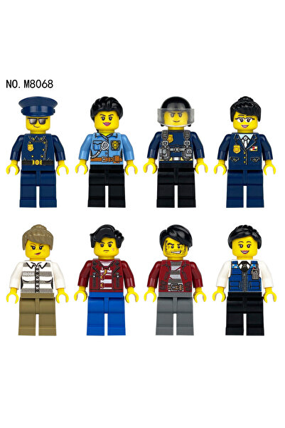 Choice دمية السجين M8068، لعبة أطفال صغيرة قابلة للتجميع، دمى شرطة، دمى عصابا...