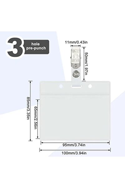 Choice مجموعة واحدة من حوامل بطاقات الصدر الشفافة المقاومة للماء والناعمة، من...