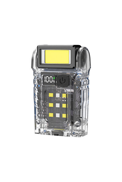 Choice مصباح عمل متعدد الوظائف مغناطيسي ببطارية 1000 مللي أمبير، قابل لإعادة الشحن عبر منفذ USB-C، مصباح خارجي محمول بتقنية COB+LED