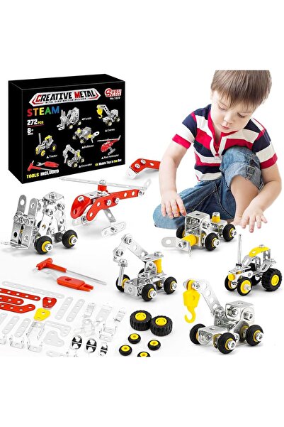 Choice Building Kit Toys Assembly Toys For Boys, 272PCS DIY 6 In 1 Erector Se...