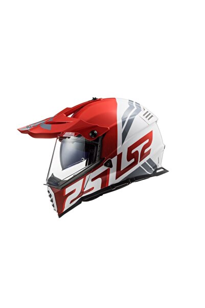 LS2 MX436 Pioneer Evo Evolve Kask Kırmızı-Beyaz