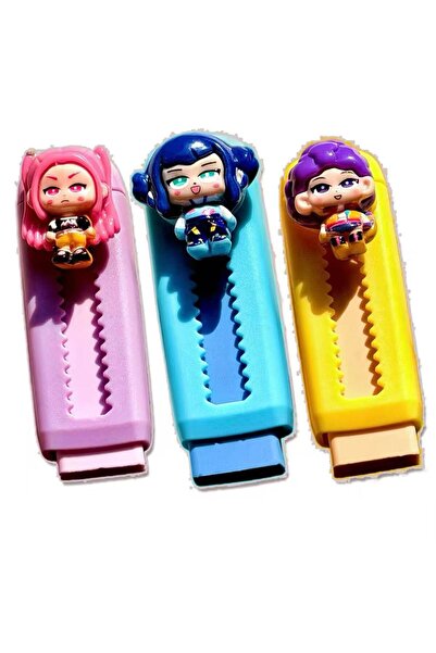 Choice7 3pcs Eraser Creative Cartoon Kpop Demon Hunters 2B Pencil Eraser Clea...