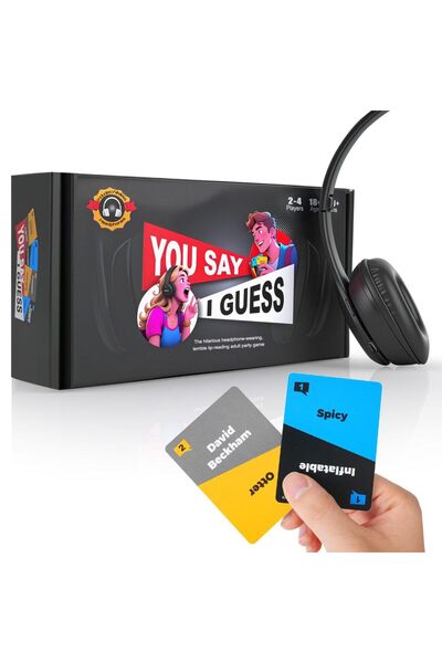 Choice لعبة "قل خمن" السوداء لتبادل الأفكار وتحفيز التفكير، مع سماعات بلوتوث ...