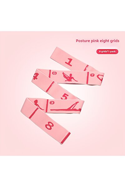 Choice شريط مطاطي لليوغا بلون الخوخ الوردي، شريط مقاومة متعدد الاستخدامات للر...