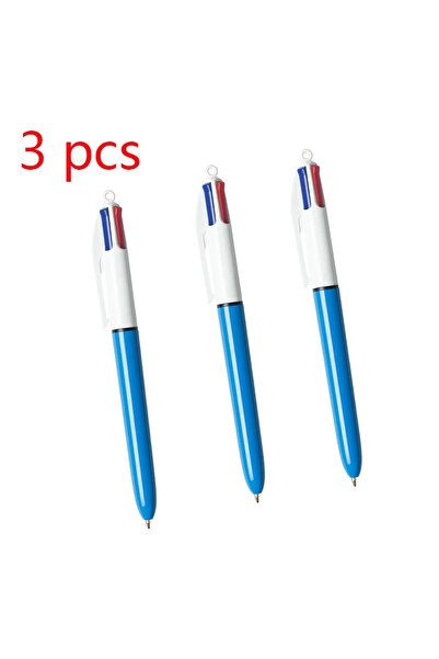 Choice 3 أقلام حبر جاف قابلة للسحب 4 في 1، 4 ألوان، برأس متوسط 1.0 مم للكتابة